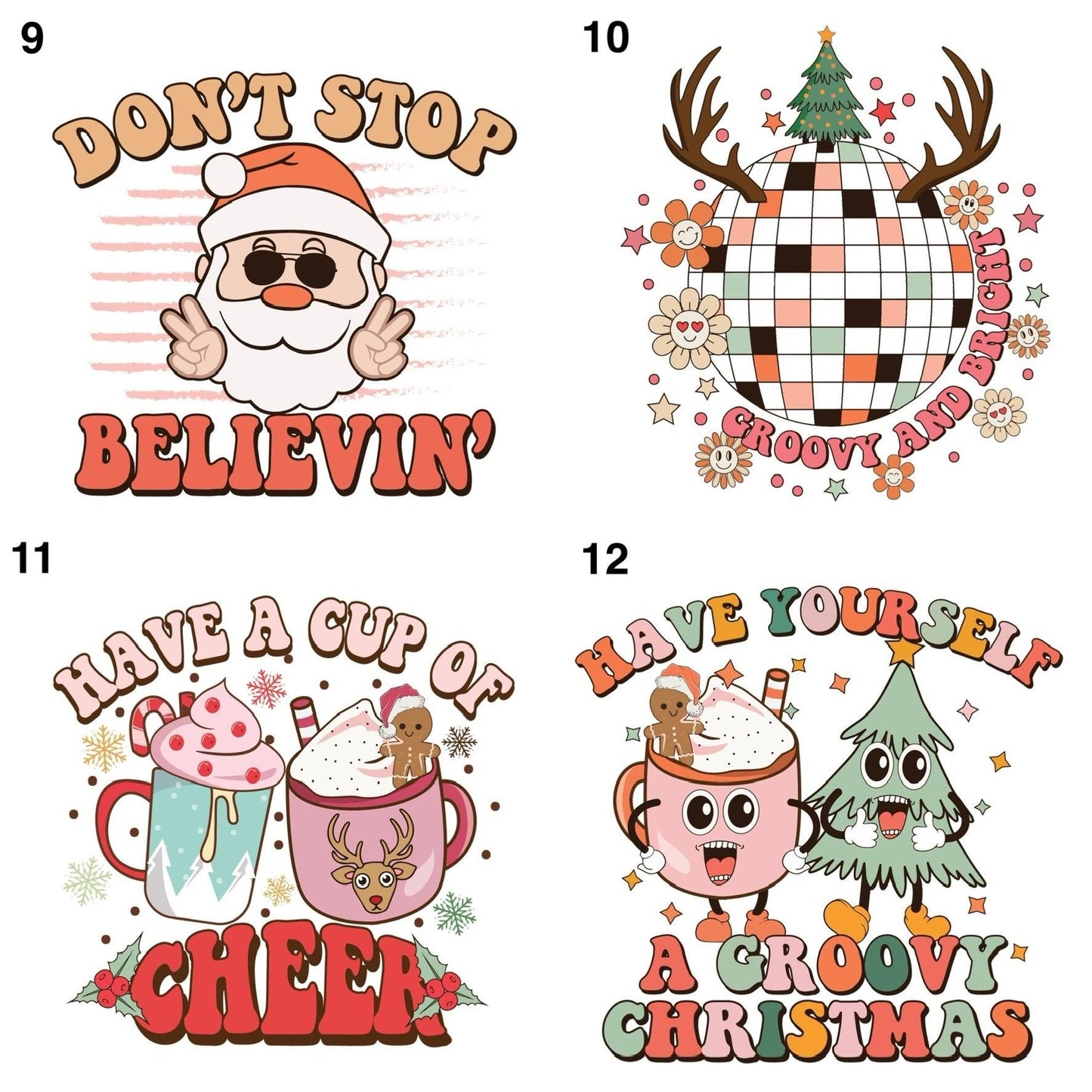 Christmas DTF Transfers