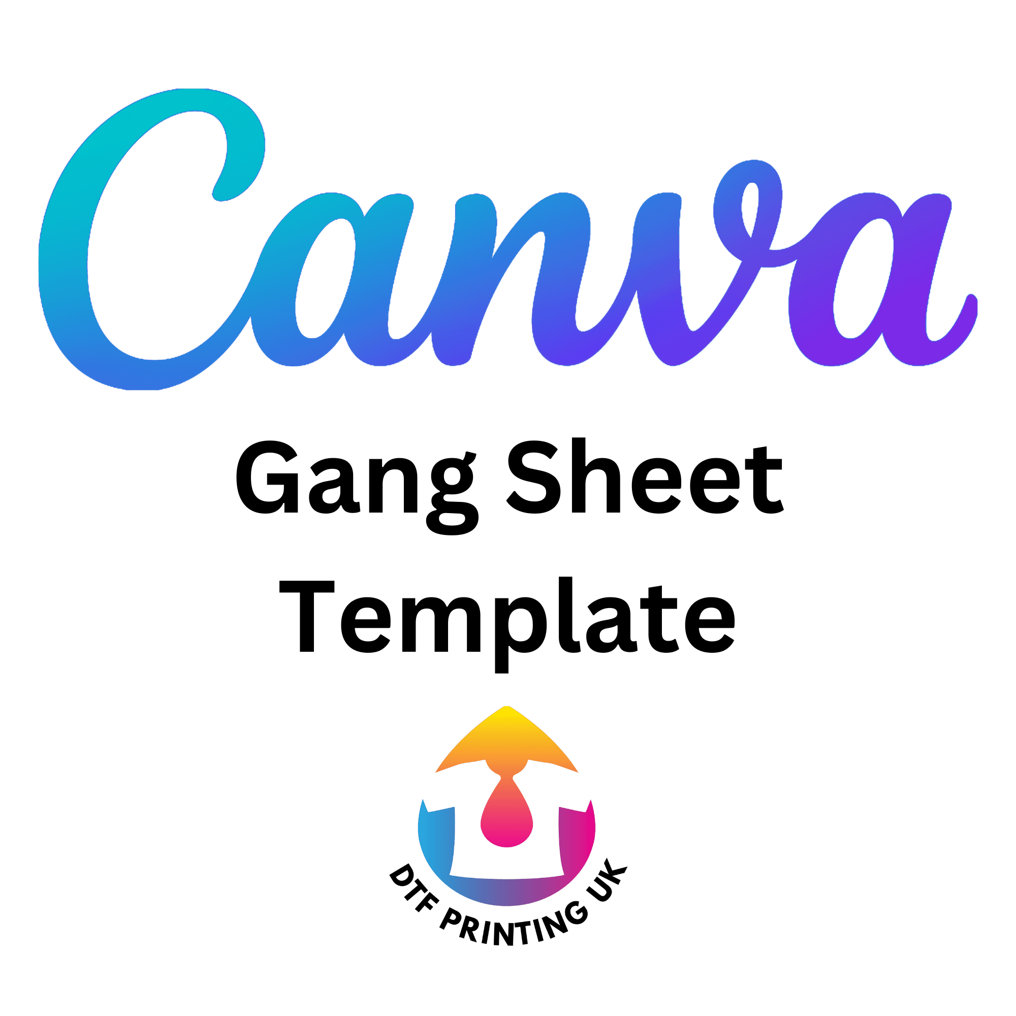 Canva Gang Sheet Template DTF Printing UK