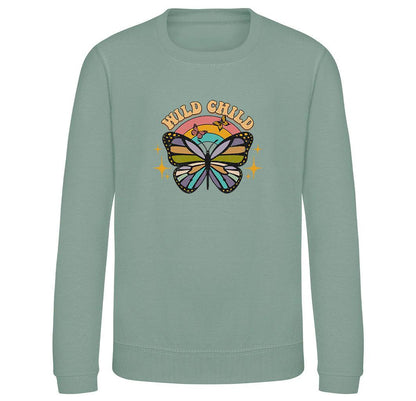 Wild Child Butterfly Kids Sweatshirt - Little Milk Monster United Kingdom England