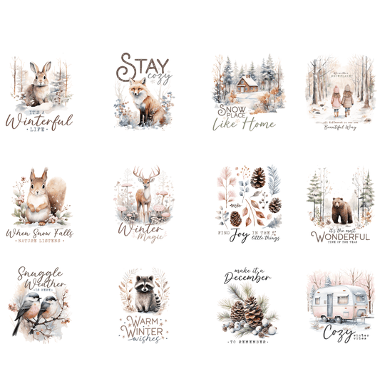 Winter Woodland DTF Transfers