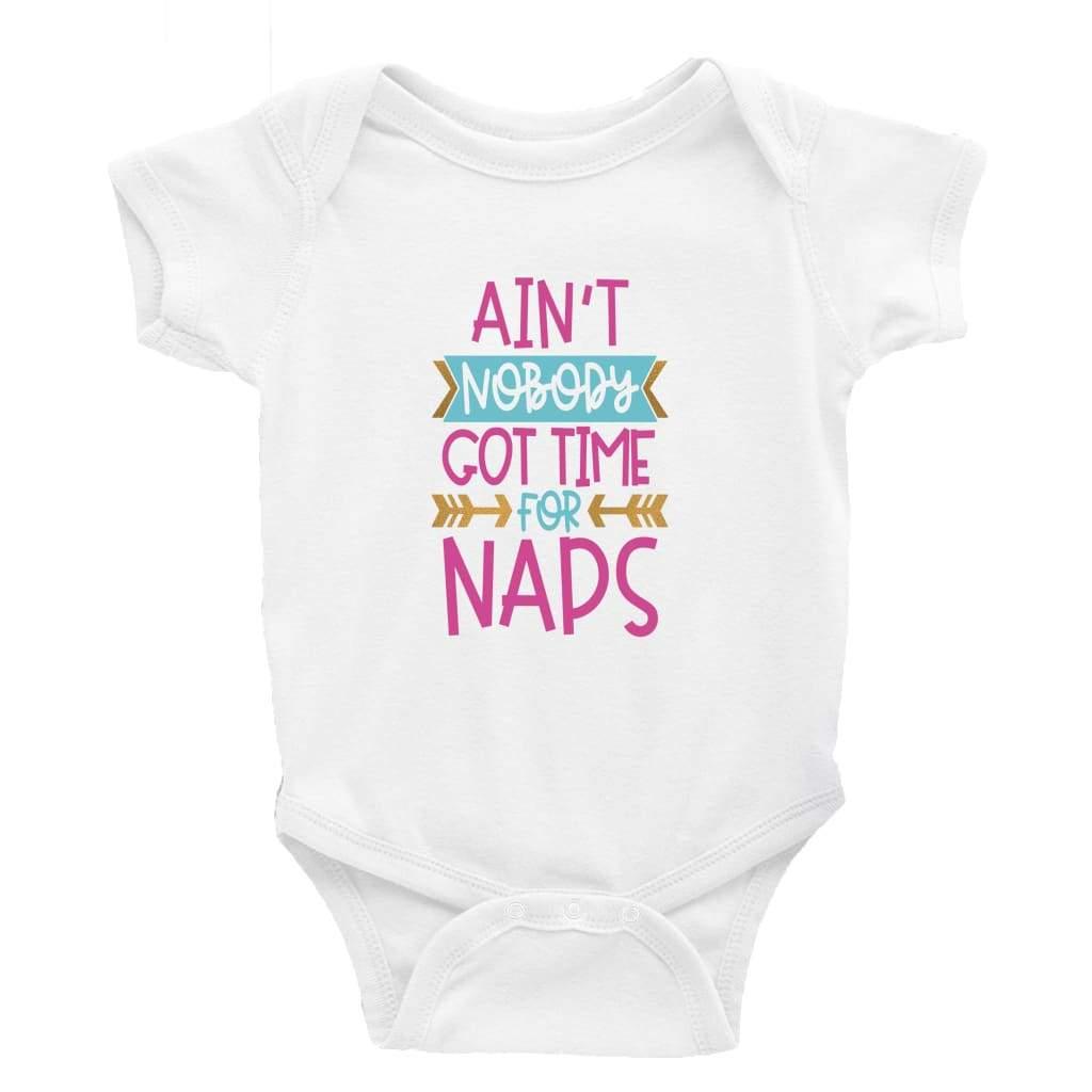 Ain't nobody got time for naps - DTF Printing UK - Baby Bodysuit DTF Printing UK Cheeky by Design Baby bodysuit funny cheeky trending breastfeeding Baby shower gift