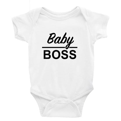 Baby Boss - Baby Bodysuit Baby onesie Unisex baby vest Baby shower gift baby clothing store DTF Printing UK Handmade