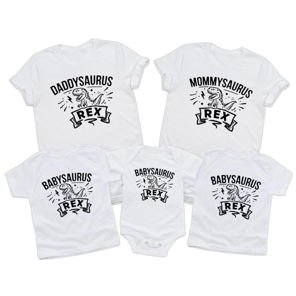 Babysaurus Matching Family Set - Matching Family Set Baby onesie Unisex baby vest Baby shower gift baby clothing store DTF Printing UK 