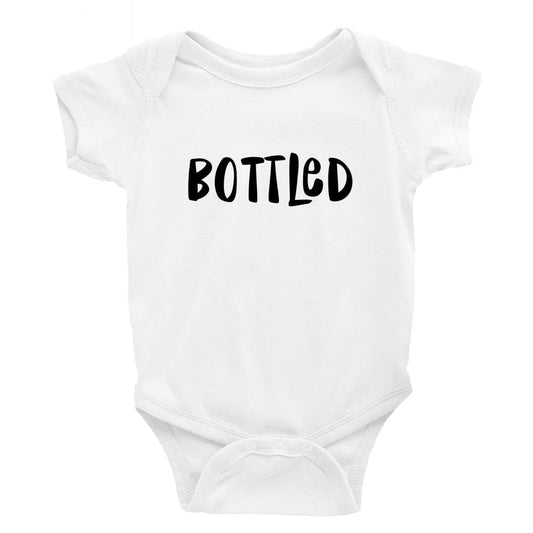 Bottled Multiple Colour options - DTF Printing UK - Baby Bodysuit DTF Printing UK Cheeky by Design Baby bodysuit funny cheeky trending breastfeeding Baby shower gift