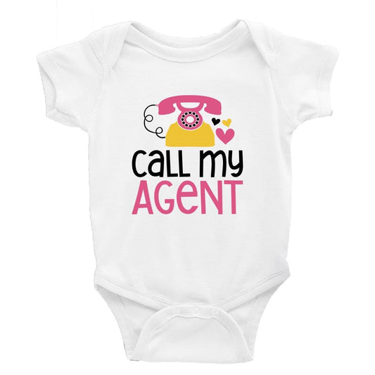 Call my Agent - DTF Printing UK - Baby Bodysuit DTF Printing UK Cheeky by Design Baby bodysuit funny cheeky trending breastfeeding Baby shower gift