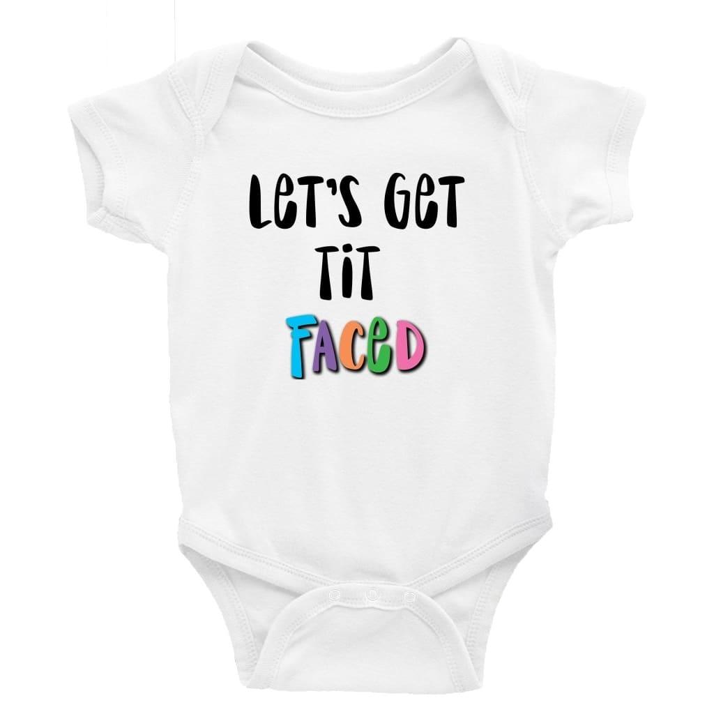 Lets get tit faced Little Milk Monster unisex onesie Funny baby bodysuit cheeky baby outfit new parent baby shower gift breastfeeding clothing