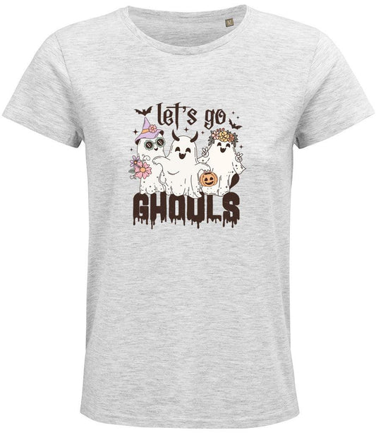 Lets go ghouls Ladies T-shirt - Little Milk Monster United Kingdom England