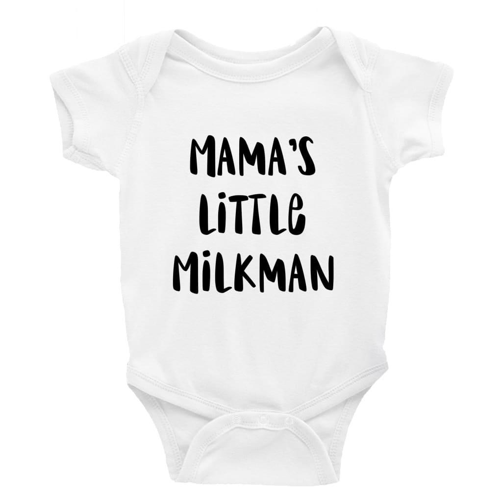 Mamas little milkman Little Milk Monster unisex onesie Funny baby bodysuit cheeky baby outfit new parent baby shower gift breastfeeding clothing