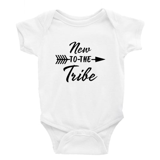 New to the Tribe - Baby Bodysuit Baby onesie Unisex baby vest Baby shower gift baby clothing store Little Milk Monster Handmade