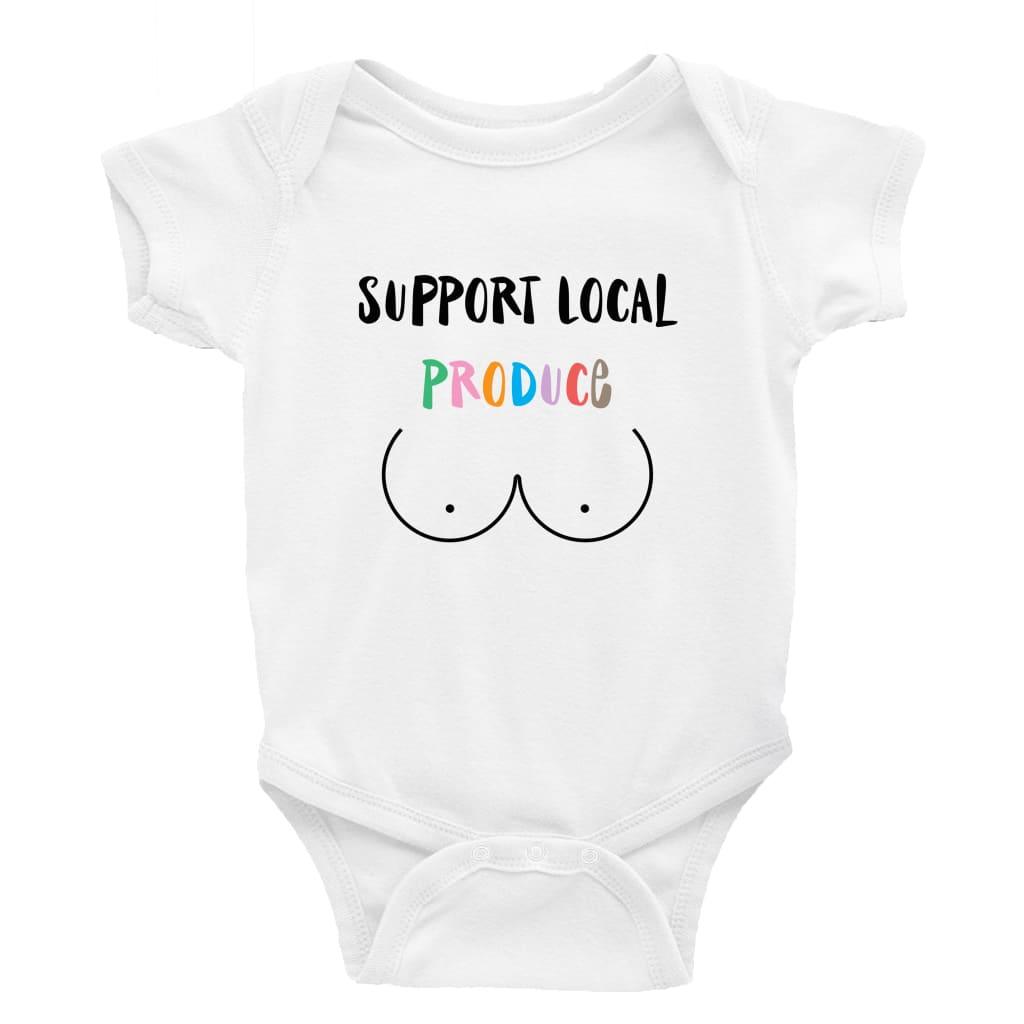 Support local produce Multiple Colour options - 0-3 Month / Short Sleeve / Multi Colour - Baby Bodysuit Baby onesie Unisex baby vest Baby 